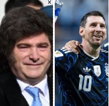 Javier Milei and messi
