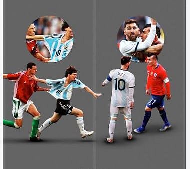 Messi got first red card