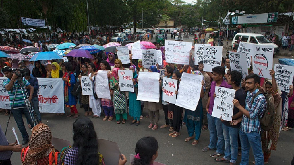 احتجاج کا ایک منظر (گیٹی امیج)