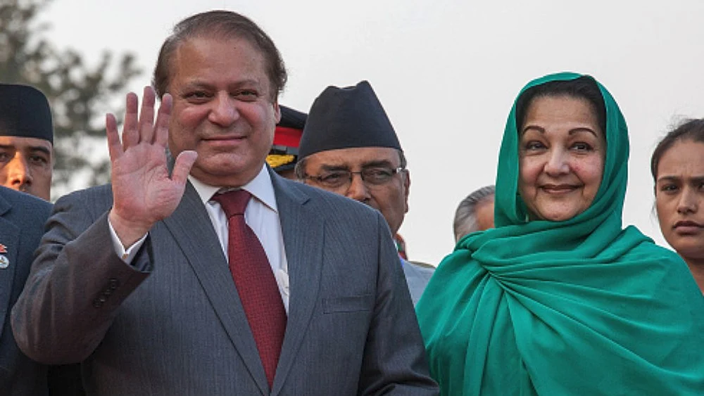نواز شریف اور کلثورم نواز/Getty Images
