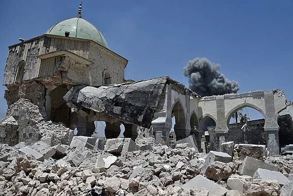 منہدم النوری مسجد - Getty Images