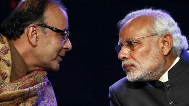 وزیر اعظم نریند مودی اور وزیر خازانہ ارون جیٹلی