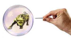 شیئر بازار کا اُچھال ایک بلبلہ ہے جو جلد پھوٹے گا!