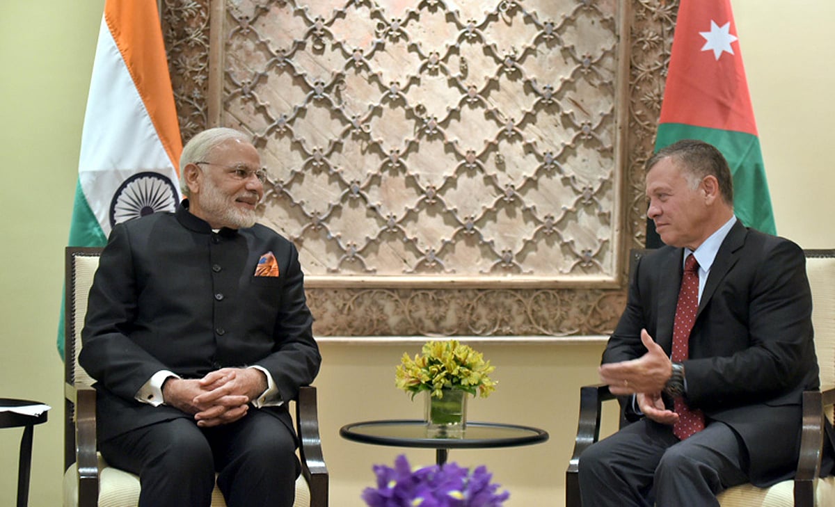 وزیر اعظم نریندر مودی اردن کے دورے پر
