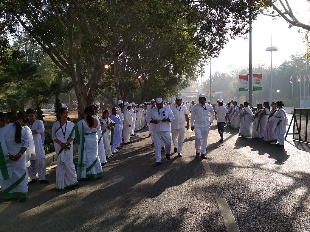 کانگریس کے بڑے رہنماؤں نے پہنچنا شروع کر دیا ہے۔