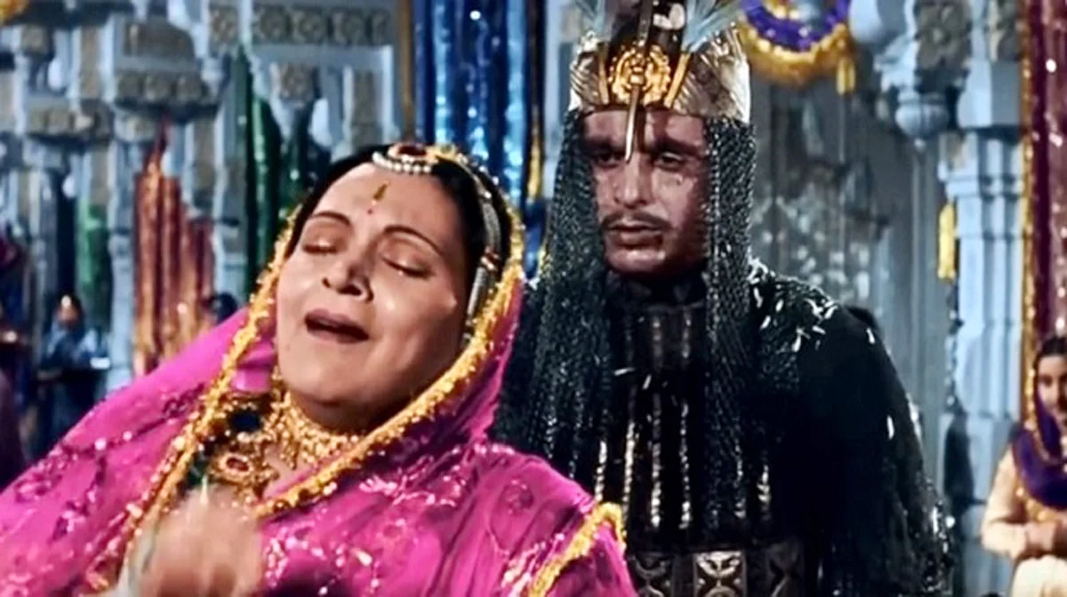 فلم مغلِ اعظم میں دلیپ کمار اور درگا کھوٹے ماں بیٹے کے کردار میں