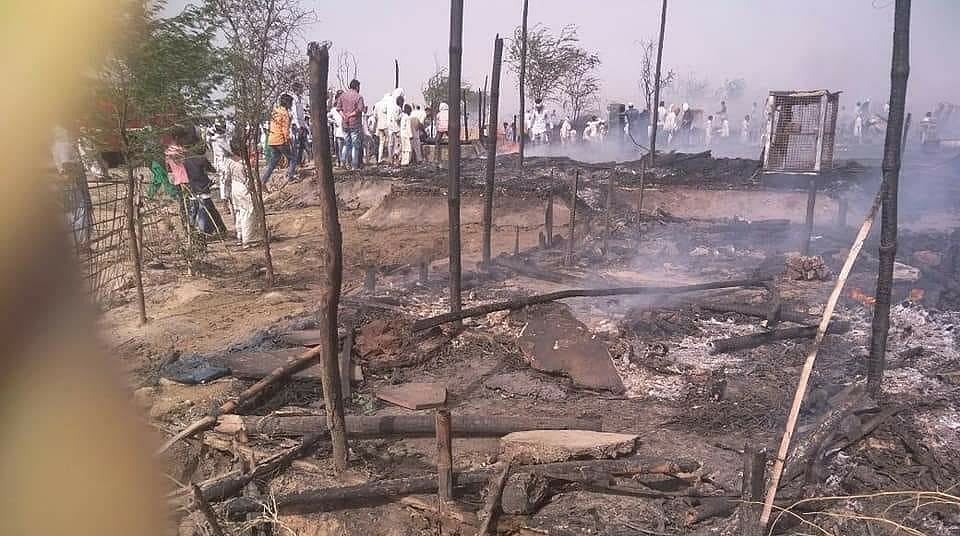 نوح: مسجد سمیت روہنگیا مہاجرین کی 57 جھگیاں نذرِ آتش