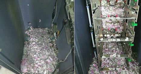 چوہے اے ٹی ایم میں گھس کر بارہ لاکھ روپے کھا گئے