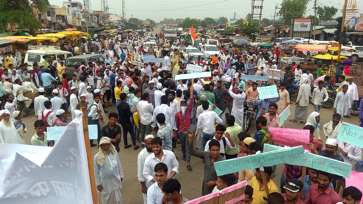 میوات: اکبر لنچنگ کے خلاف احتجاج اور مکتوب دینے کا سلسلہ جاری