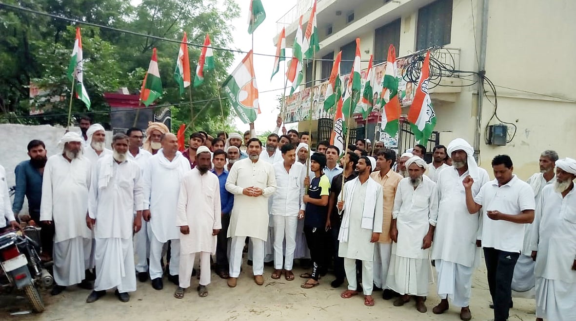 کانگریس کا ’بھارت بند ‘ میوات میں مکمل طور پر کامیاب 