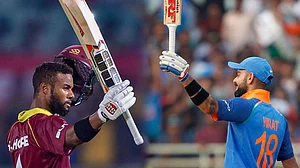 دوسرا ون ڈے: ہوپ نے ہندوستان کی امیدوں پر پانی پھیرا، میچ ٹائی