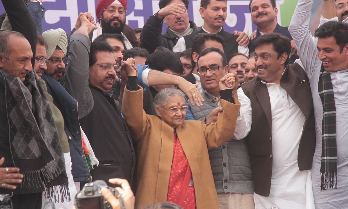 شیلا دیکشت نے 20 سال بعد پھر سنبھالی دہلی کانگریس کی کمان، کارکنان پُرجوش
