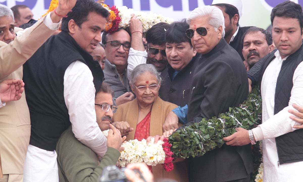 شیلا دیکشت نے 20 سال بعد پھر سنبھالی دہلی کانگریس کی کمان، کارکنان پُرجوش