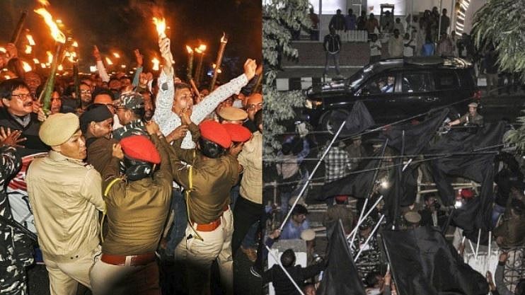 پی ایم مودی کو دوسرے دن بھی دکھائے گئے سیاہ پرچم، زبردست ناراضگی کا سامنا