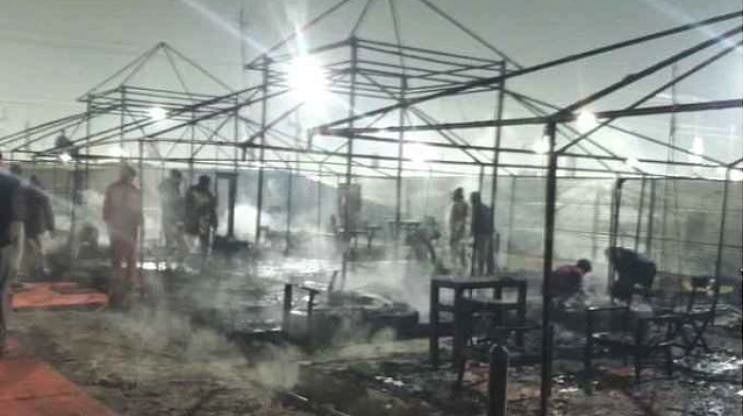 کمبھ میلہ میں پھر آتشزدگی، بال بال بچے بہار کے گورنر