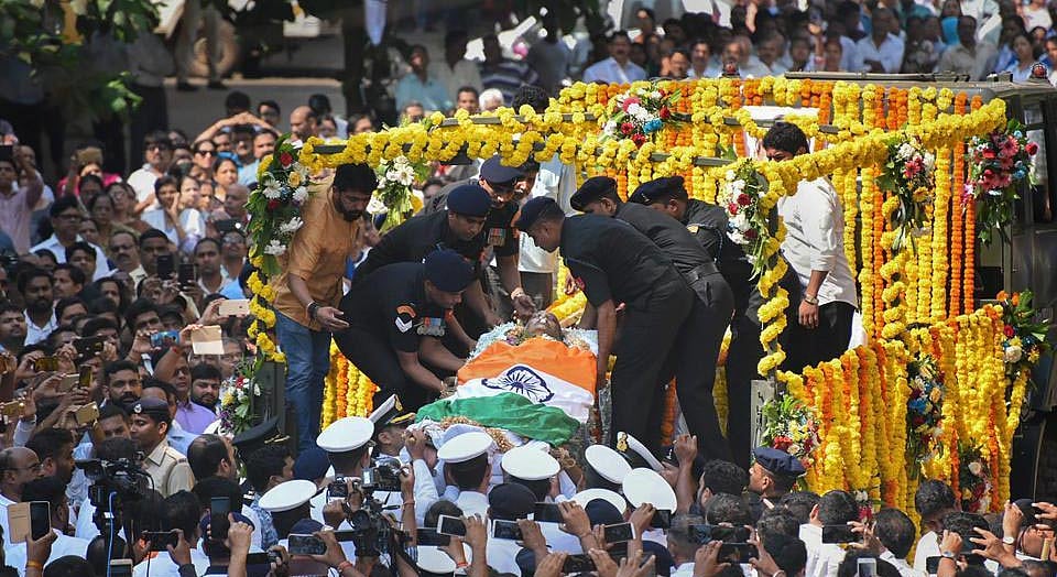 سرکاری اعزاز کے ساتھ منوہر پاریکر کی آخری رسومات ادا