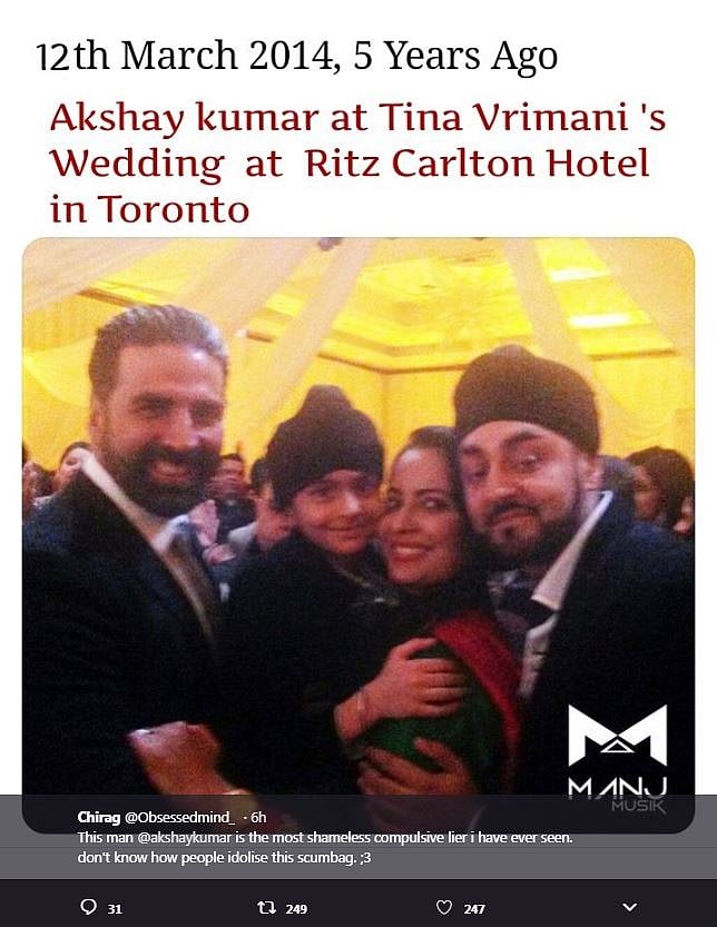 پی ایم مودی کے بعد اکشے کمار کے جھوٹ سے بھی اٹھا پردہ