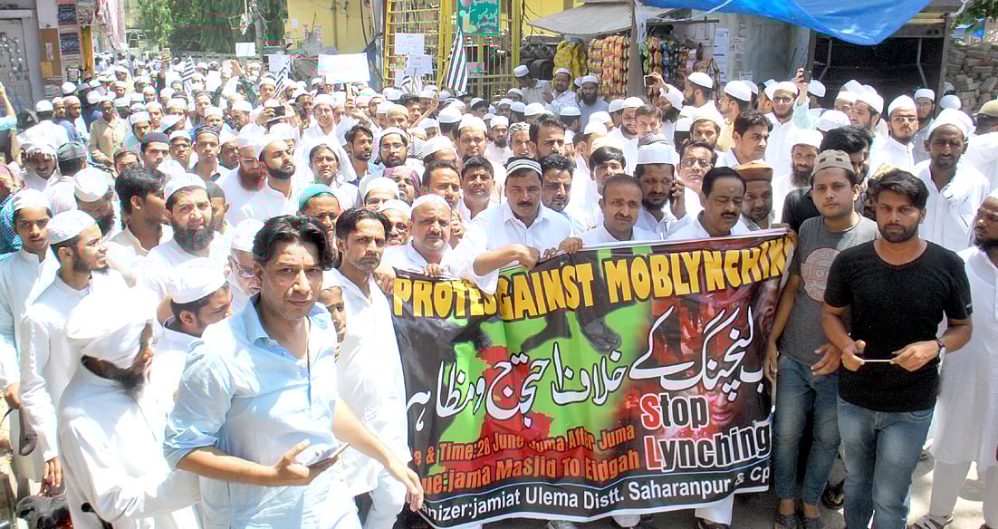 دیوبند میں ہجومی تشدد اور نا اِنصافیوں کے خلاف عظیم الشان مظاہرہ