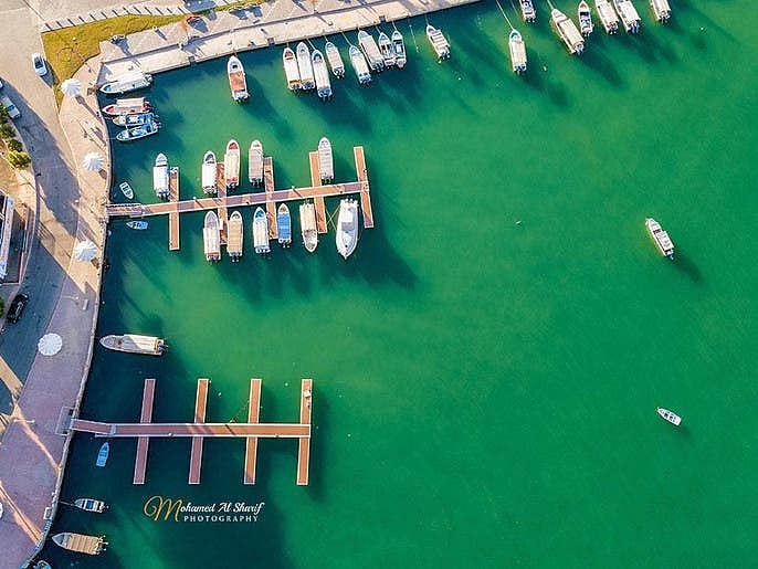  سعودی عرب کے ساحلی شہرضباء کا مسحور کن فضائی منظر