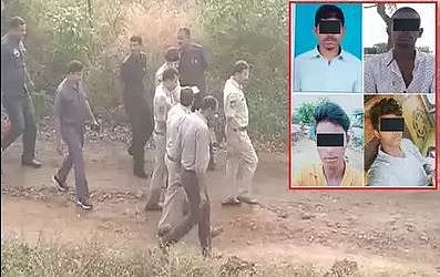 بھاگ رہے تھے حیدر آباد عصمت دری اور قتل کے چاروں ملزمین، پولس تصادم میں ہلاک  