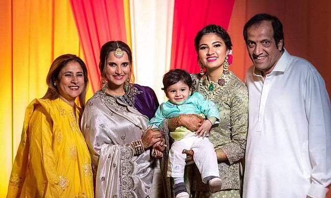 ثانیہ مرزا کی بہن انعم اور اظہرالدین کے بیٹے اسد، رشتہ ازدواج میں منسلک 