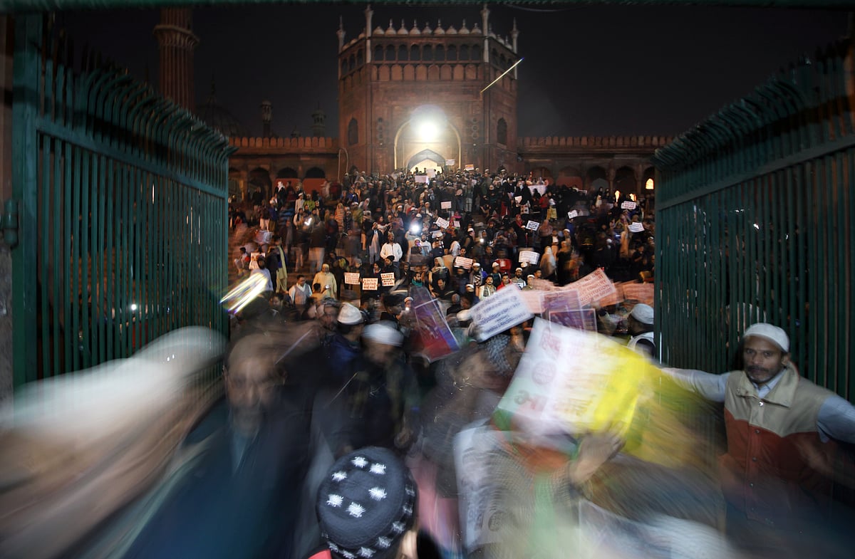 دہلی کی جامع مسجد پر روزہ افطار اور سی اے اے مخالف احتجاج، ویڈیو ضرور دیکھیں