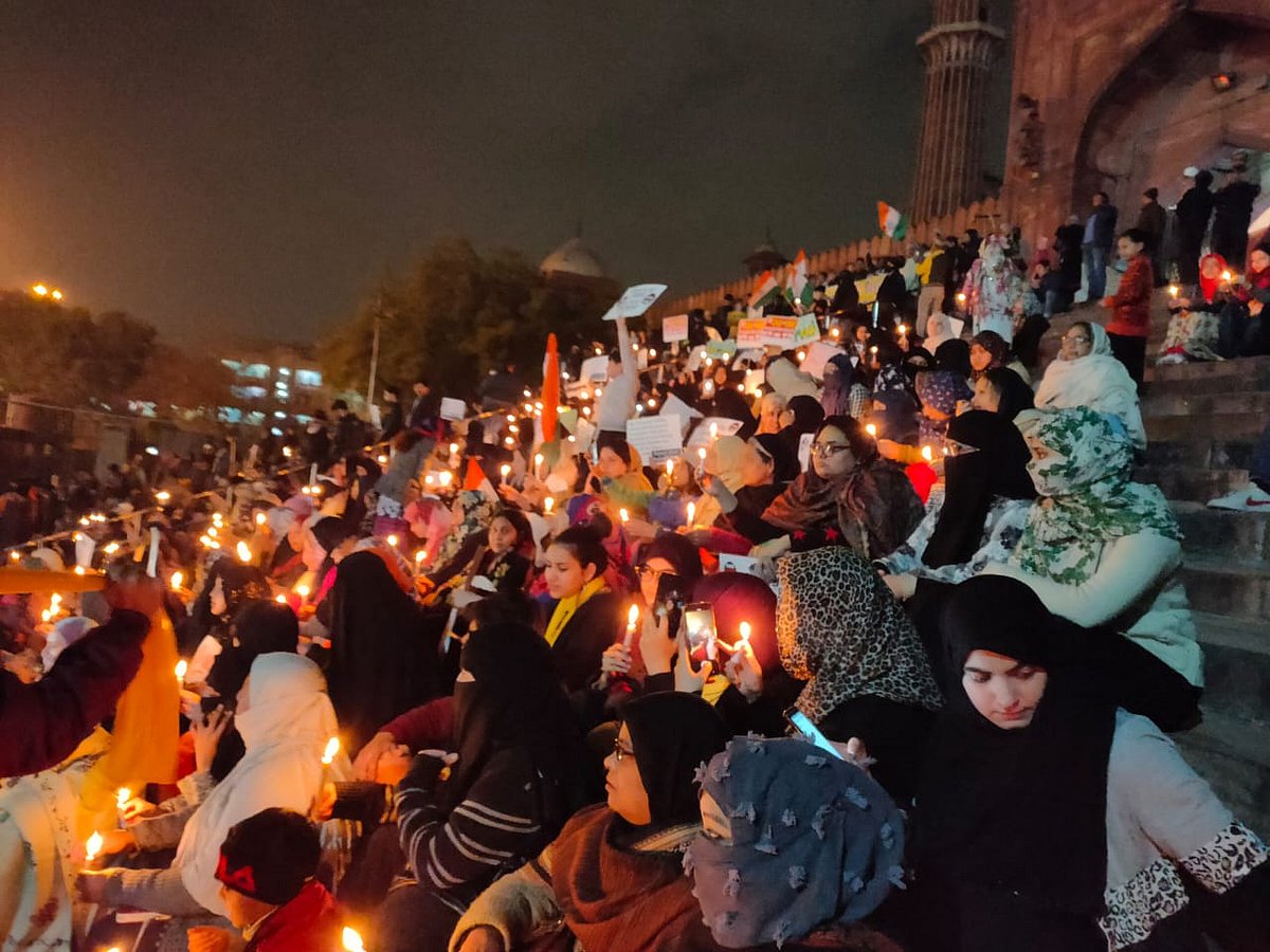 دہلی: جامع مسجد شہریت قانون کے خلاف احتجاج کا ’نیا مرکز‘، روزانہ ہو رہا ’خاموش مظاہرہ‘