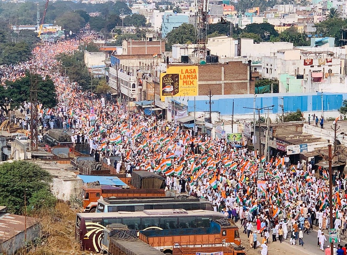 سی اے اے کے خلاف حیدرآباد میں بڑے پیمانہ پر ترنگا ریلی، لاکھوں افراد کی شرکت