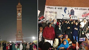 لکھنؤ: گھنٹہ گھر مظاہرہ ختم کرانے کے لیے یو پی پولس چلا رہی خاص مہم