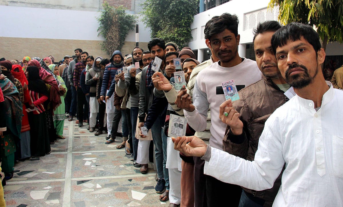 دہلی اسمبلی انتخابات: ووٹروں میں تقسیم واضح نظر آئی 