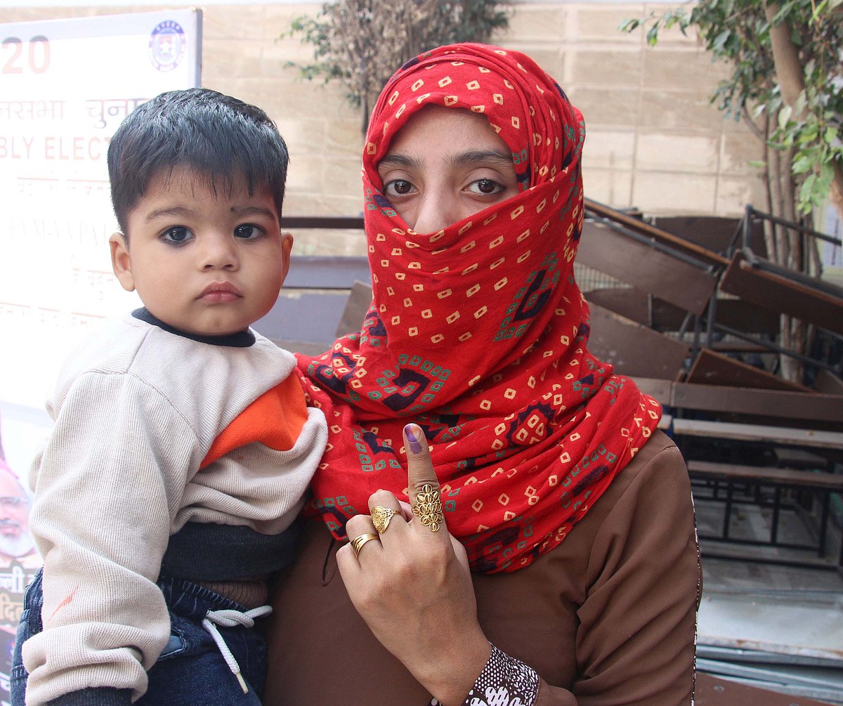 دہلی اسمبلی انتخابات: ووٹروں میں تقسیم واضح نظر آئی 