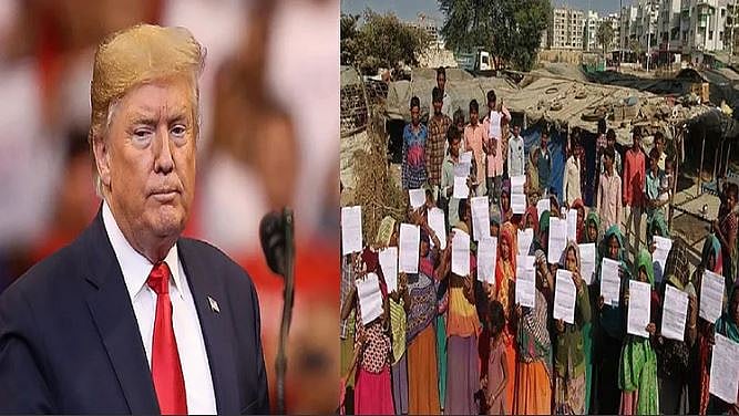 ٹرمپ کو ’اچھے دن‘ دکھانے کے لیے گجرات میں 45 غریب خاندانوں کو کیا گیا بے گھر