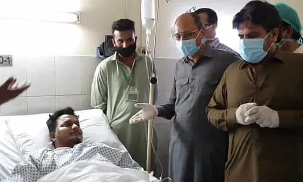 اسپتال میں زیر علاج انجینئر محمد زبیر