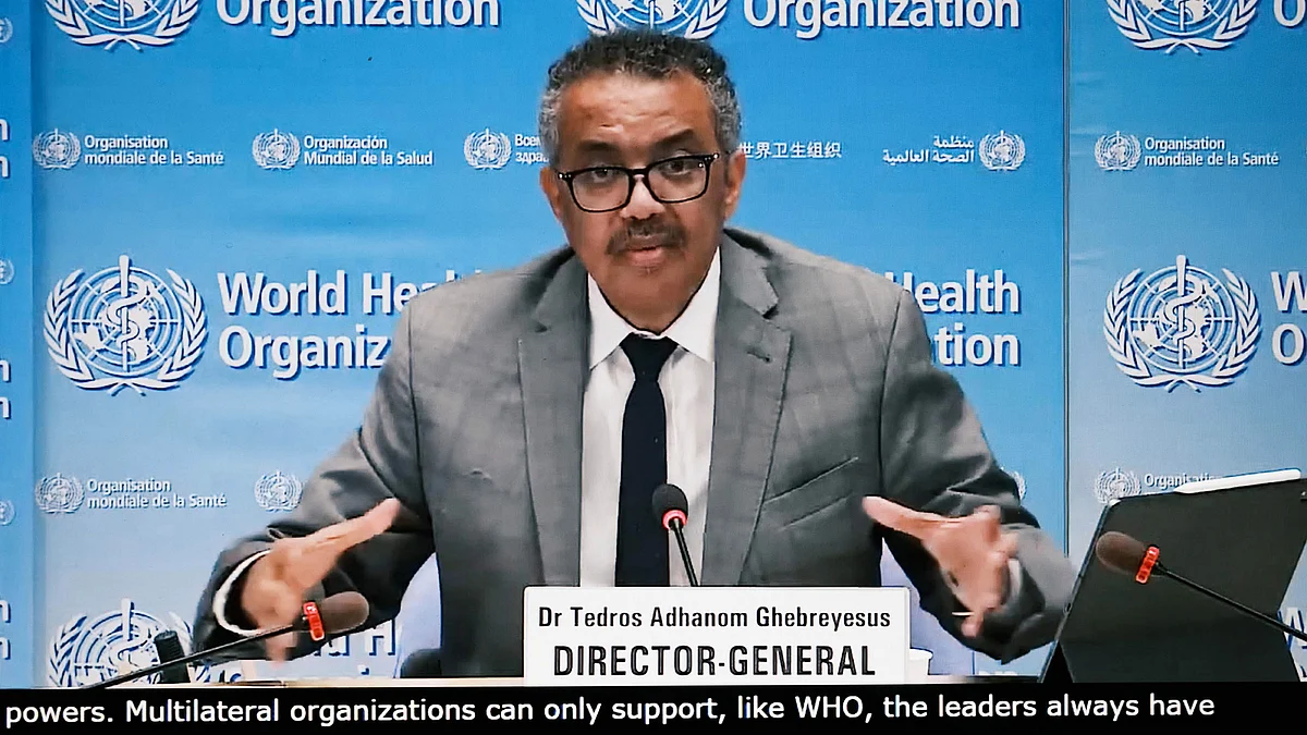 عالمی ادارہ صحت (ڈبلیو ایچ او) کے سربراہ ڈاکٹر ٹیڈروس ایڈہانوم / تصویر یو این آئی
