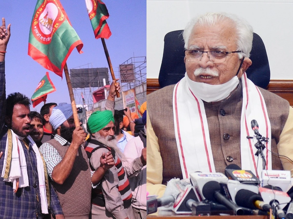 منوہر لال کھٹر کے قافلے کو کالے جھنڈے دکھانے والے کسانوں کے خلاف مقدمہ درج