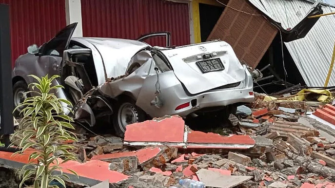 انڈونیشیا میں زلزلہ / تصویر بشکریہ العربیہ ڈاٹ نیٹ