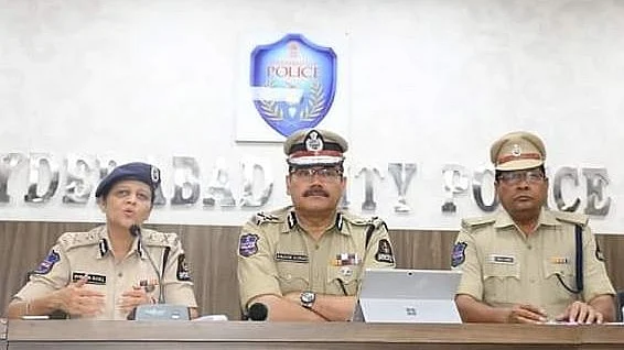 حیدرآباد پولیس/ تصویر بشکریہ ٹوئٹر