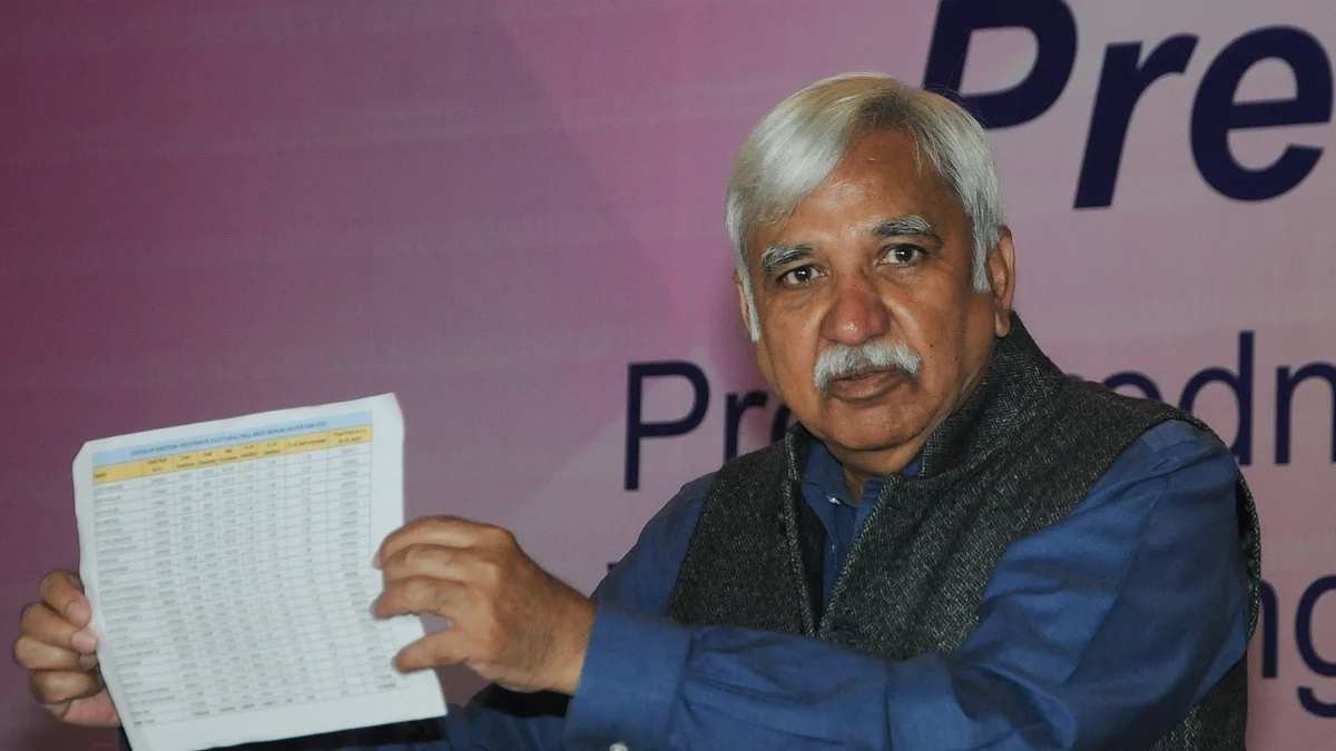 چیف الیکشن کمیشنر سنیل اروڑا / آئی اے این ایس