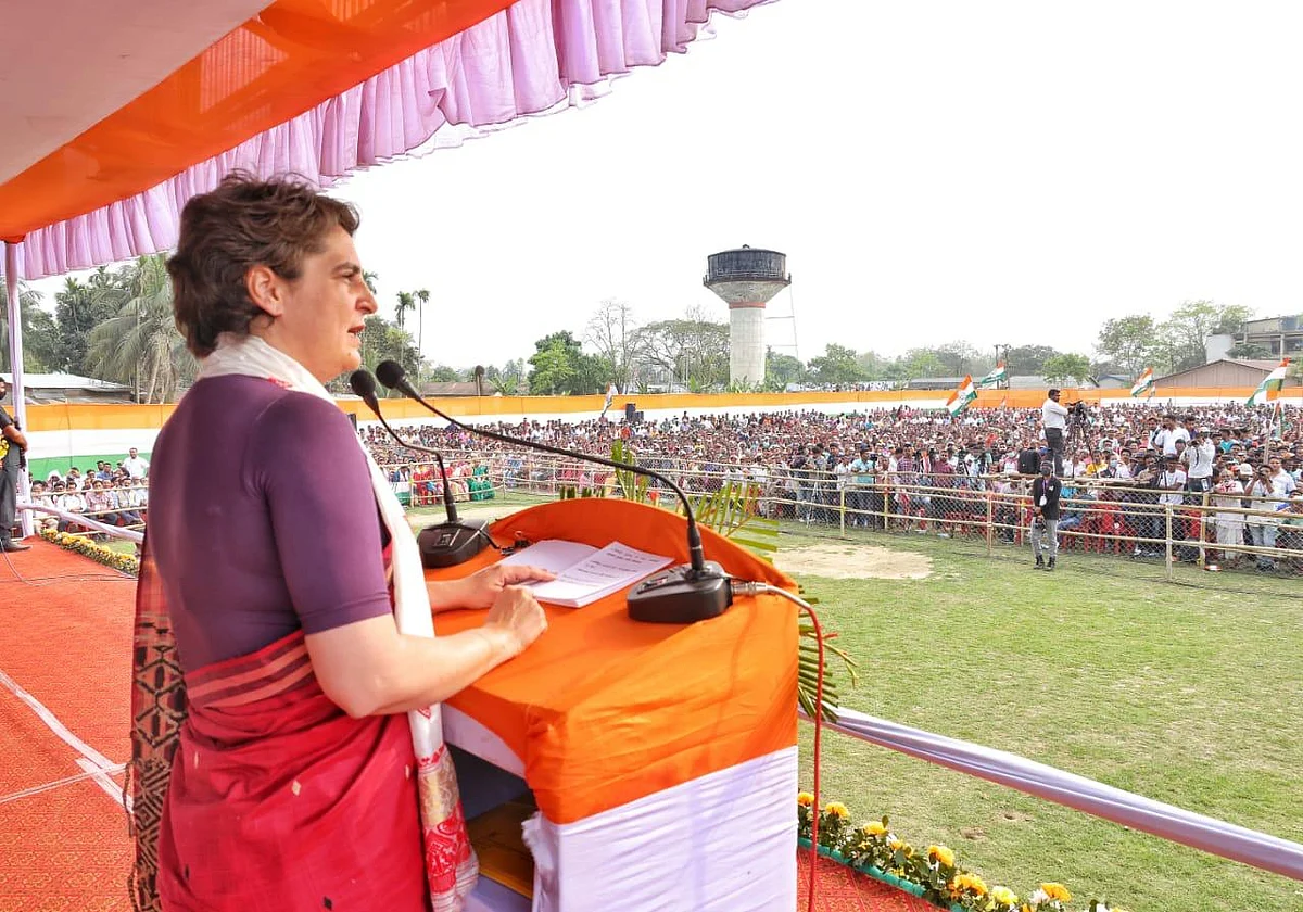 پرینکا گاندھی، تصویر @INCIndia