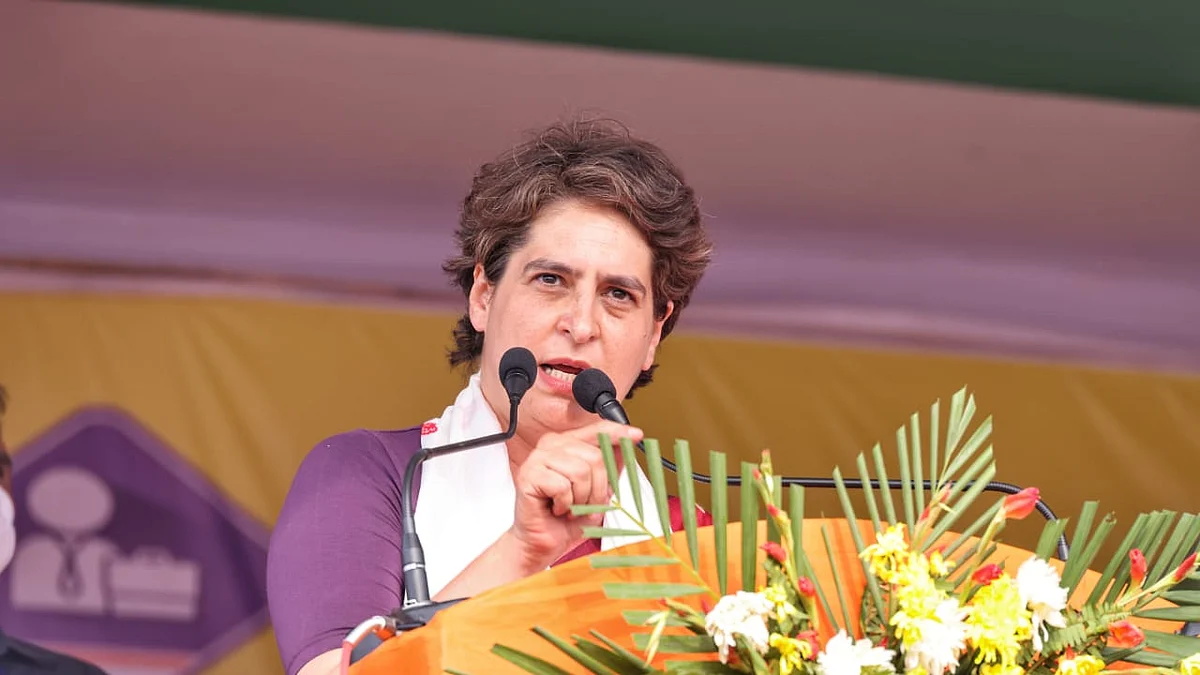 پرینکا گاندھی، تصویر @INCIndia