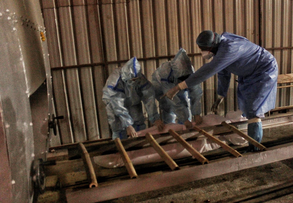 دہلی میں نگمبودھ گھاٹ کا منظر