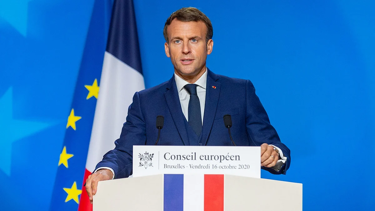 ایمانوئل میکرون، تصویر یو این آئی