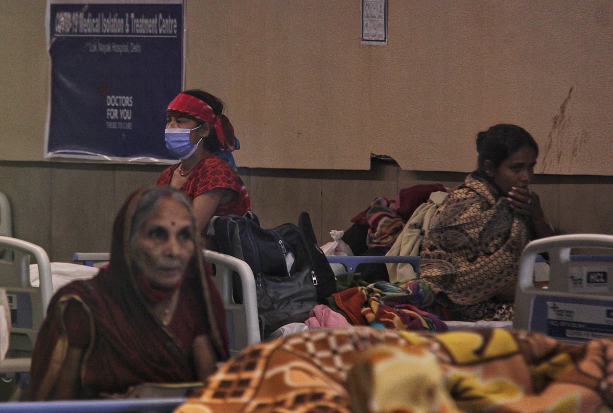 دہلی کےاسپتال کامنظر