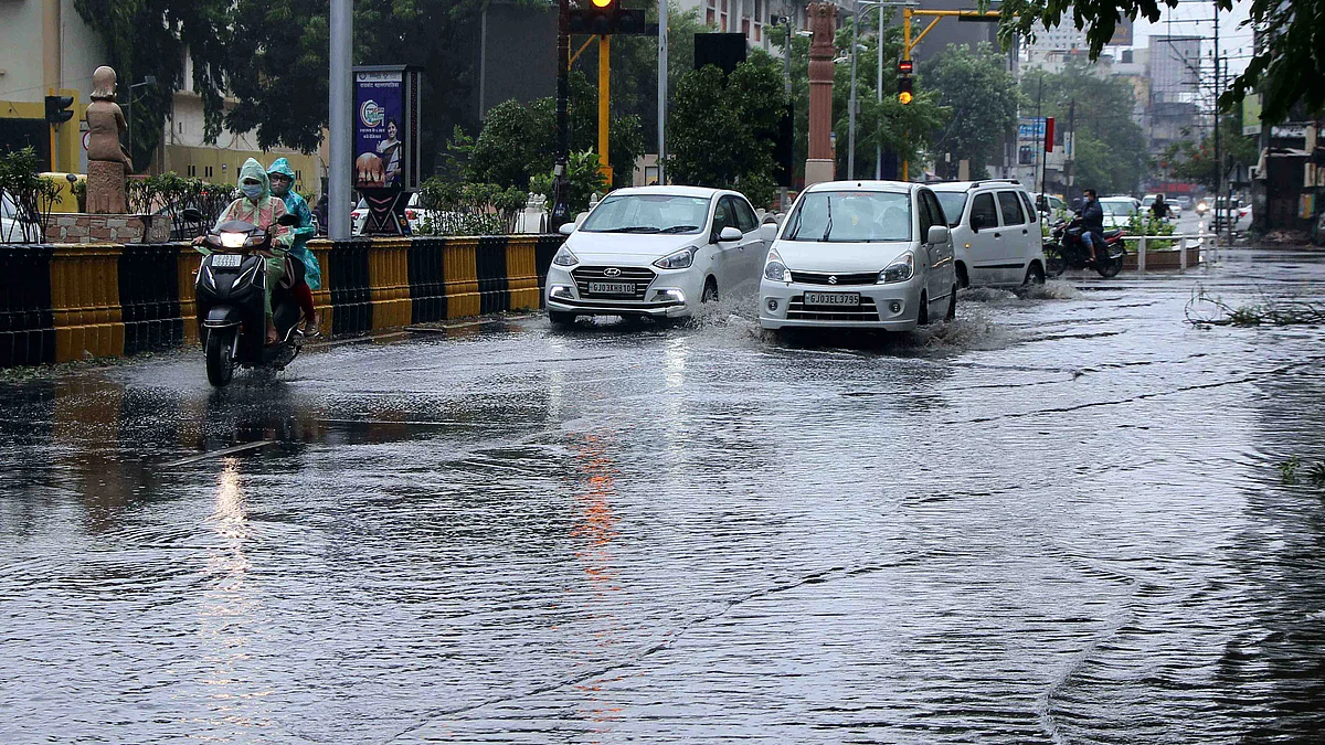 گجرات میں بارش / یو این آئی