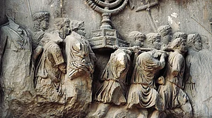 Trophies from Jerusalem, relief from the Arch of Titus / Getty Images