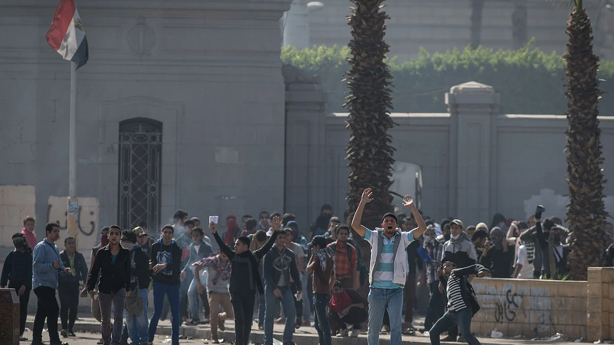 قاہرہ میں اخوان مظاہرین کی فائل تصویر آئی اے این ایس