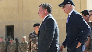 شاہ عبداللہ ثانی اور جو بائیڈن کی فائل تصویر / Getty Images