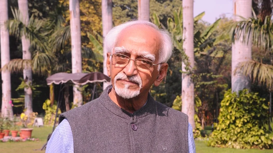 سابق نائب صدر جمہوریہ حامد انصاری، تصویر آئی اے این ایس