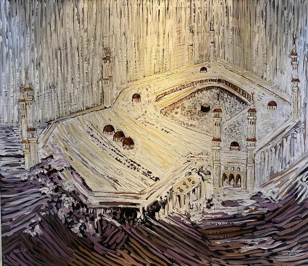 مسلمانوں کے جذبات کو حرمین شریفین کی پینٹنگز کے ذریعے نمایاں کرنے والی سعودی خاتون آرٹسٹ