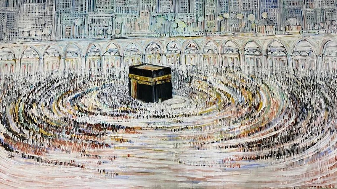 سعودی خاتون آرٹسٹ کی پینٹنگ